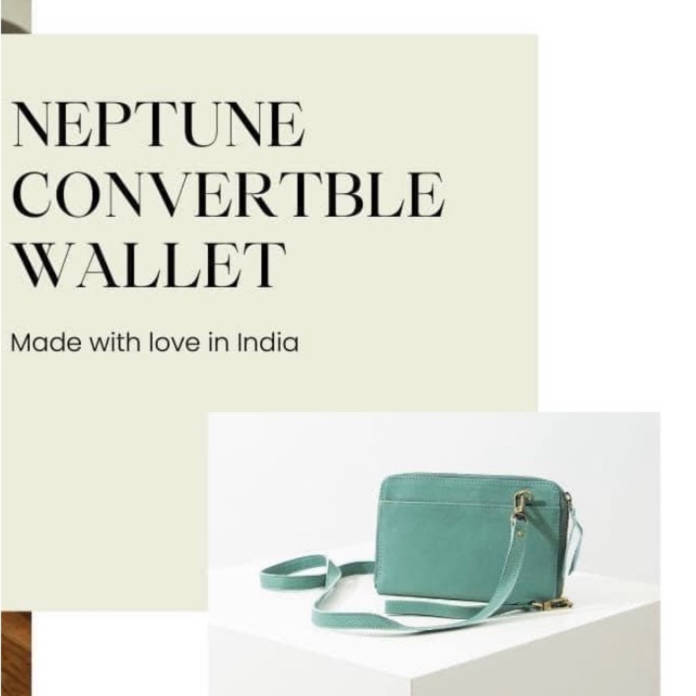 NWT Noonday Collection Neptune Convertible Wallet